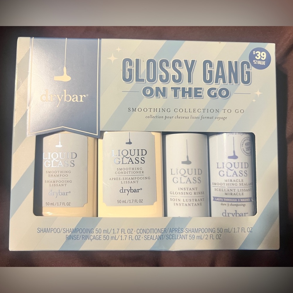 Drybar Glossy Gang On-the-Go Kit Liquid Glass Collection Travel Kit